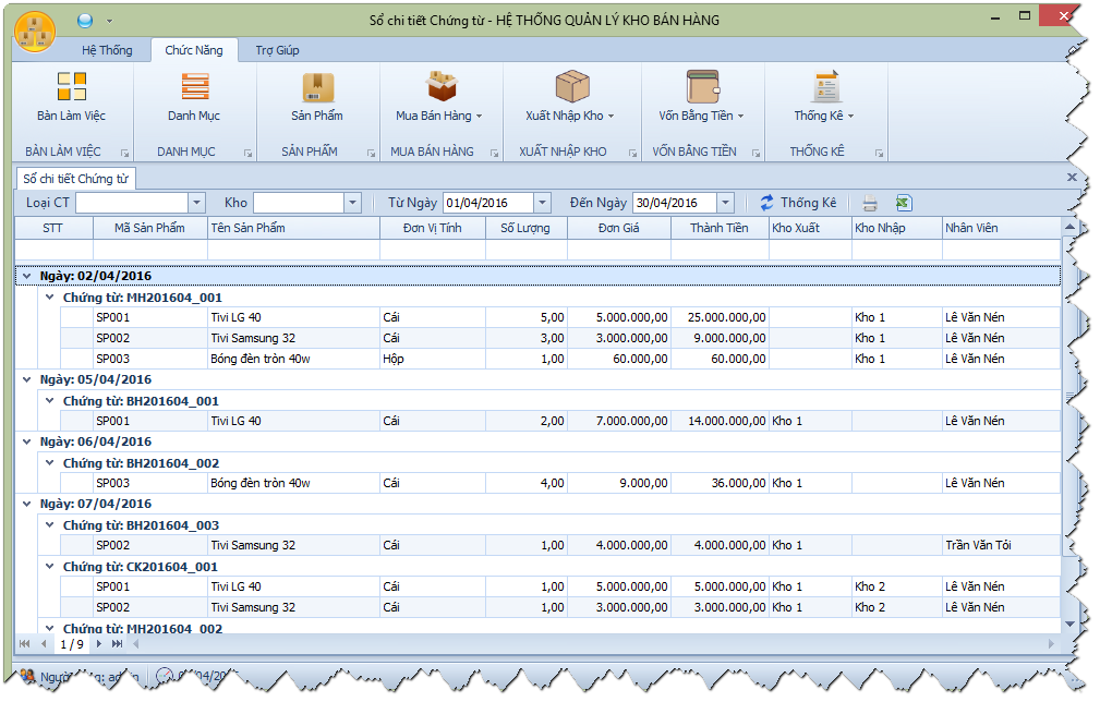 Phần mềm quản lý Kho - Bán hàng (miễn phí)